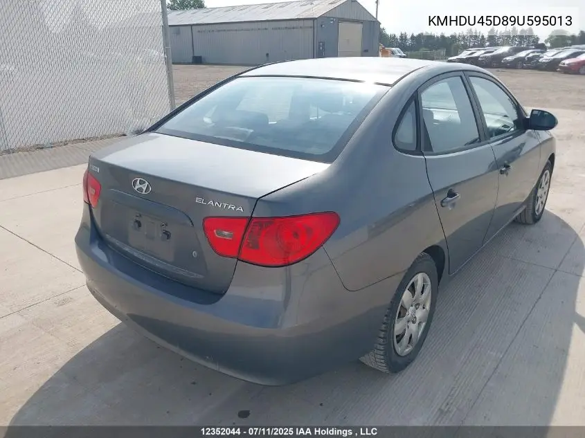 KMHDU45D89U595013 2009 Hyundai Elantra Gls/Se