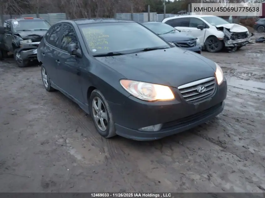KMHDU45D69U775638 2009 Hyundai Elantra Gls/Se