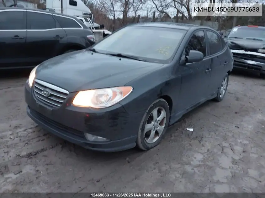 KMHDU45D69U775638 2009 Hyundai Elantra Gls/Se