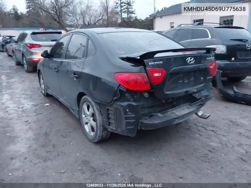 KMHDU45D69U775638 2009 Hyundai Elantra Gls/Se