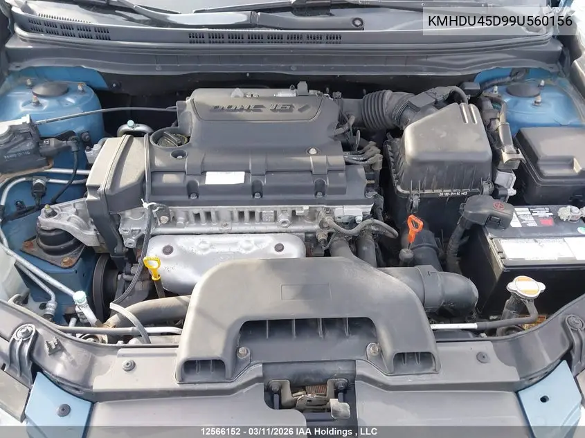 KMHDU45D99U560156 2009 Hyundai Elantra Gl/L