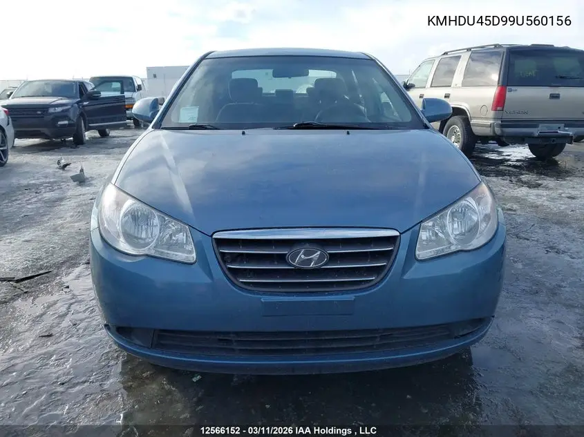KMHDU45D99U560156 2009 Hyundai Elantra Gl/L