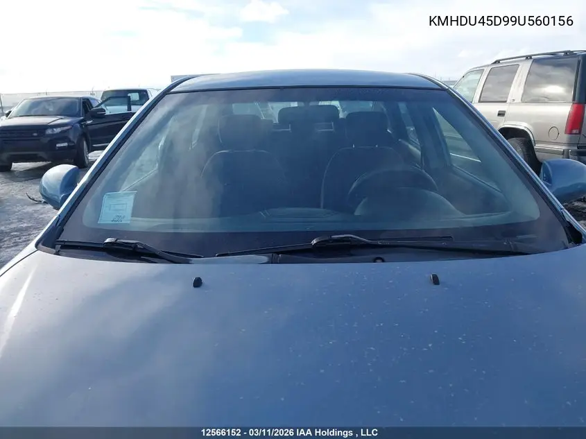 KMHDU45D99U560156 2009 Hyundai Elantra Gl/L