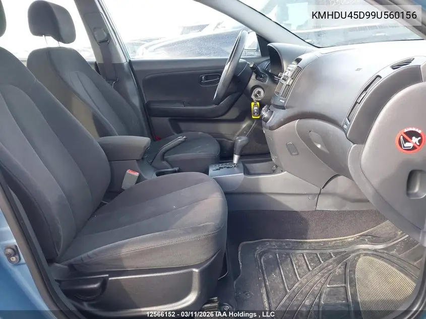 KMHDU45D99U560156 2009 Hyundai Elantra Gl/L
