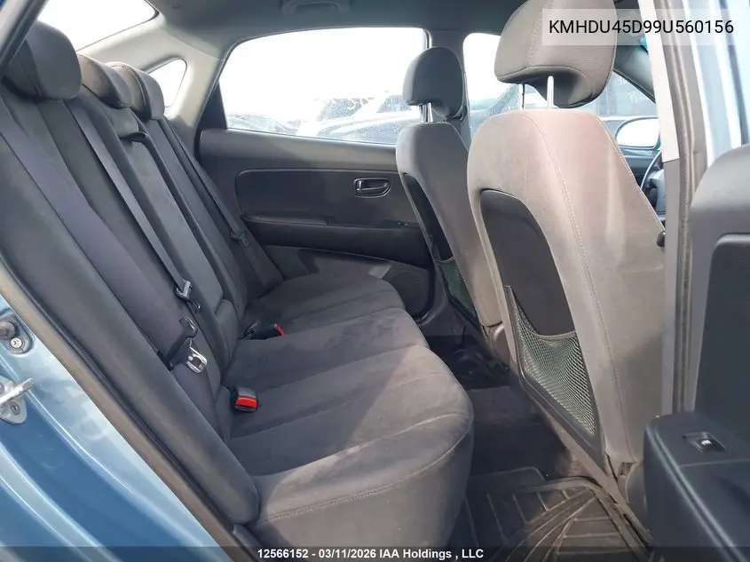 KMHDU45D99U560156 2009 Hyundai Elantra Gl/L