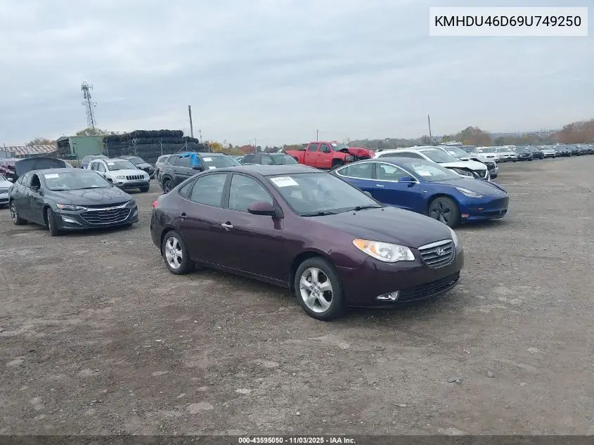 KMHDU46D69U749250 2009 Hyundai Elantra Se