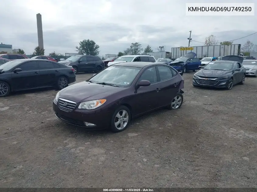 KMHDU46D69U749250 2009 Hyundai Elantra Se