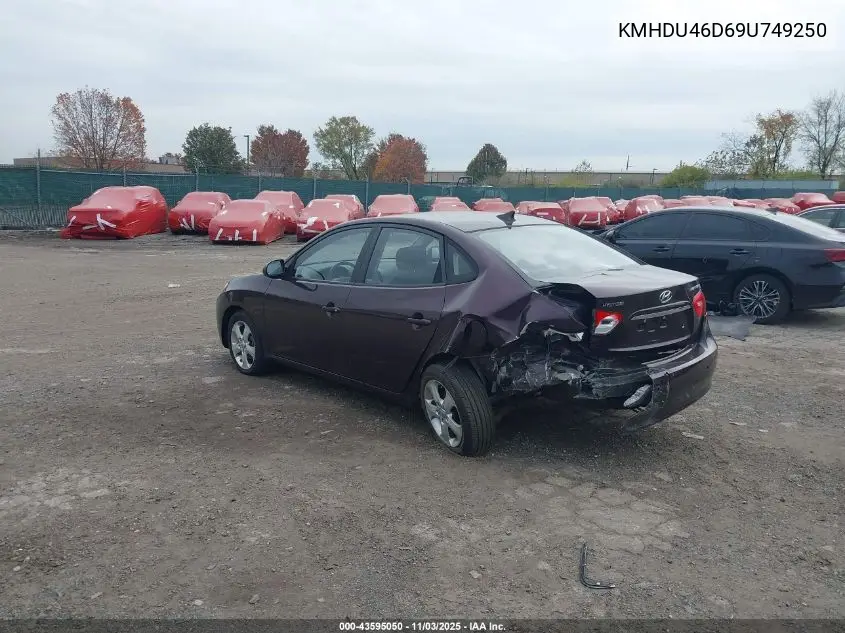 KMHDU46D69U749250 2009 Hyundai Elantra Se