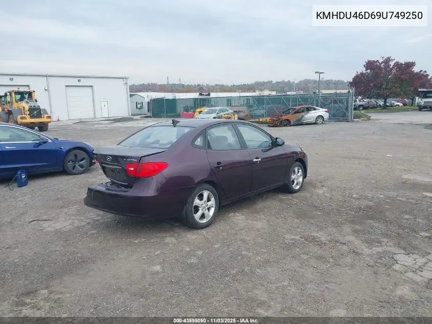 KMHDU46D69U749250 2009 Hyundai Elantra Se
