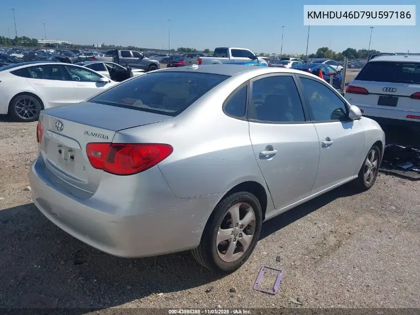 KMHDU46D79U597186 2009 Hyundai Elantra Se