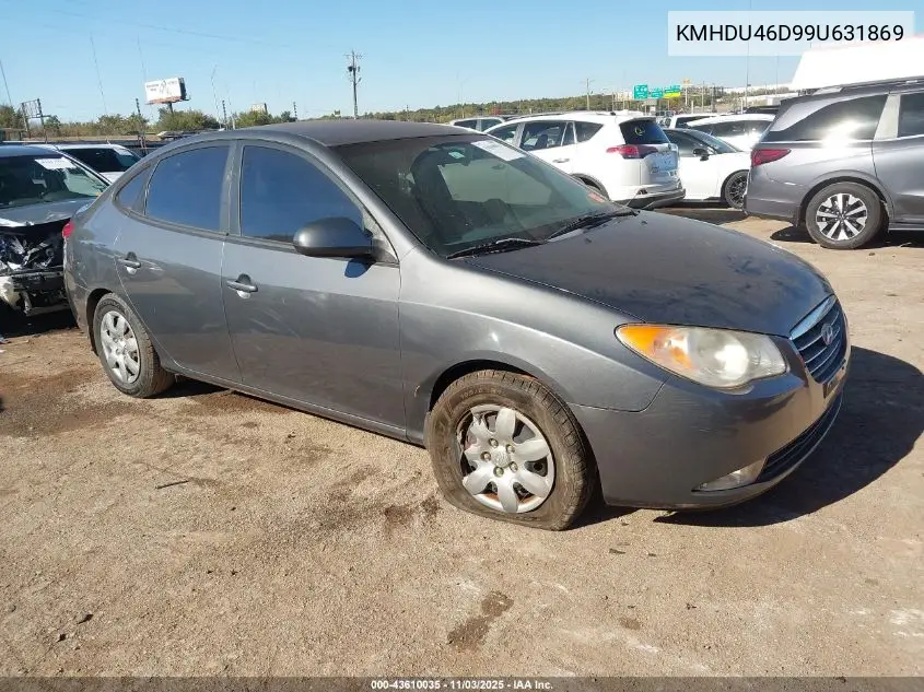 KMHDU46D99U631869 2009 Hyundai Elantra Gls