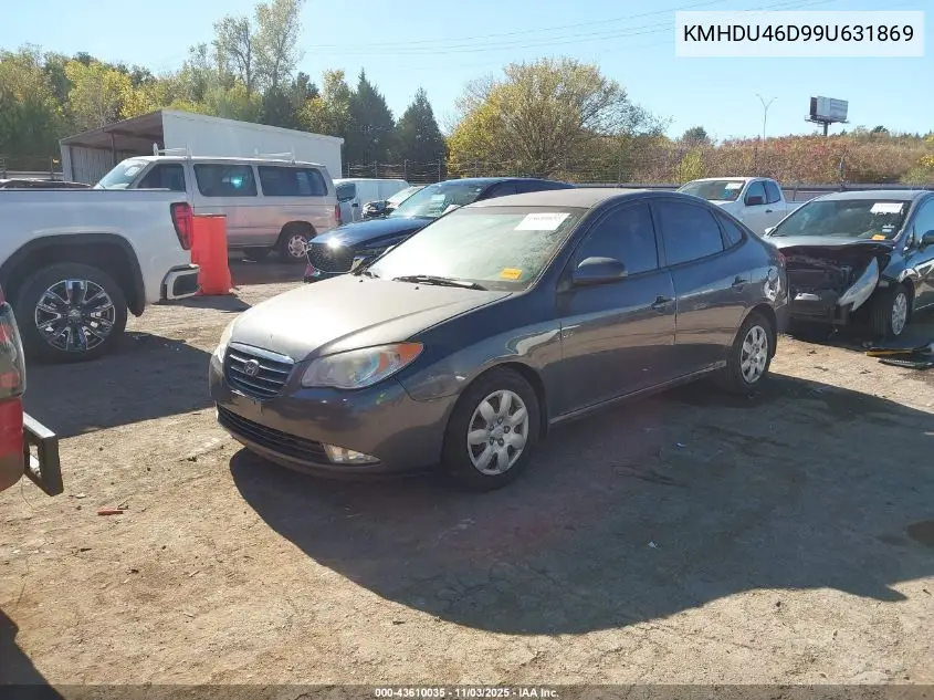 KMHDU46D99U631869 2009 Hyundai Elantra Gls