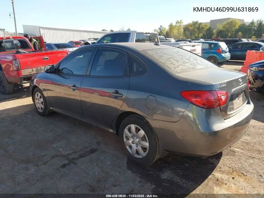 KMHDU46D99U631869 2009 Hyundai Elantra Gls