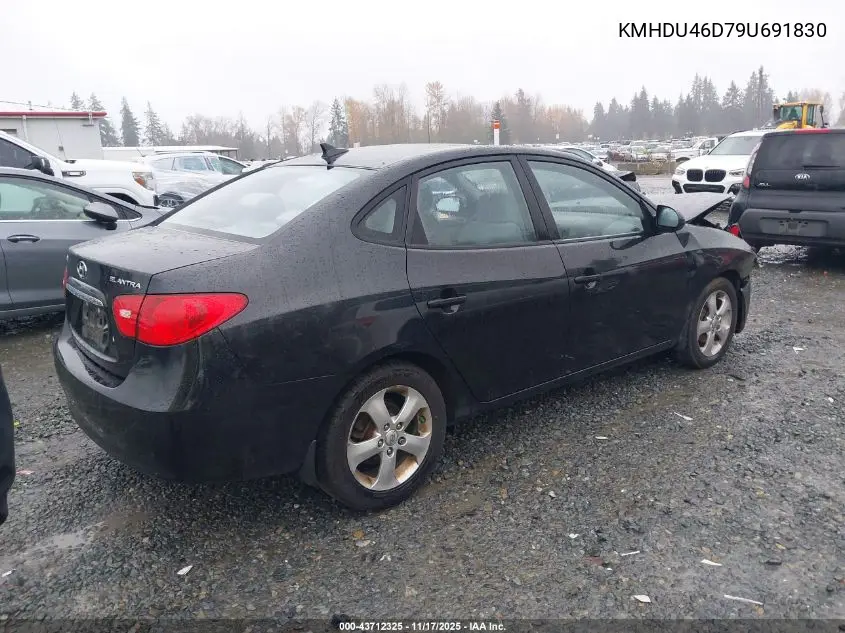 KMHDU46D79U691830 2009 Hyundai Elantra Se