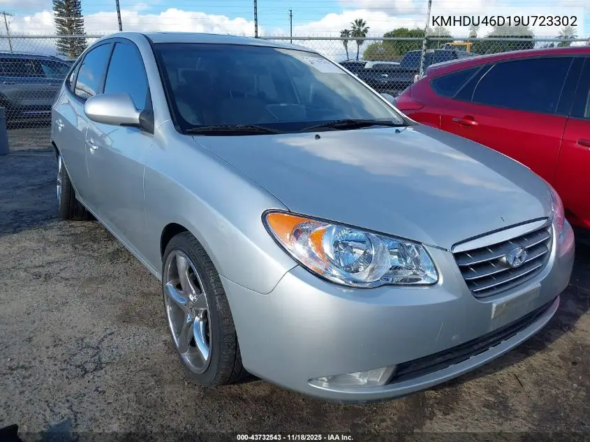 KMHDU46D19U723302 2009 Hyundai Elantra Gls