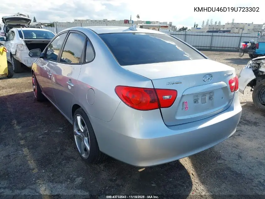 KMHDU46D19U723302 2009 Hyundai Elantra Gls