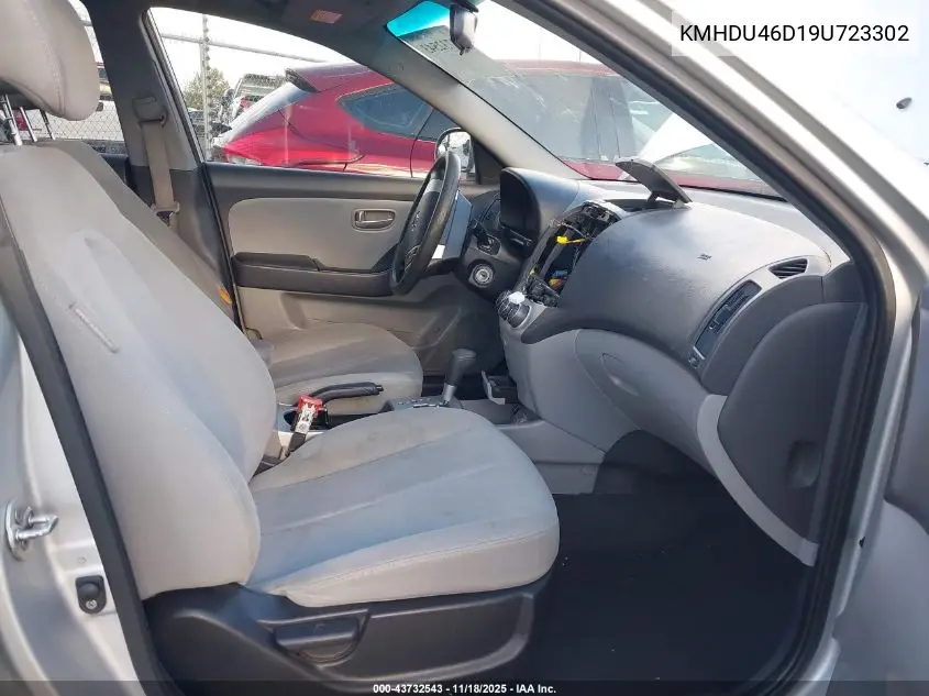 KMHDU46D19U723302 2009 Hyundai Elantra Gls
