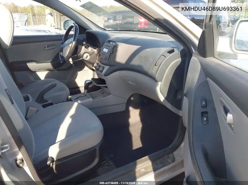 KMHDU46D89U693361 2009 Hyundai Elantra Se