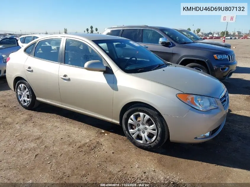 KMHDU46D69U807132 2009 Hyundai Elantra Gls