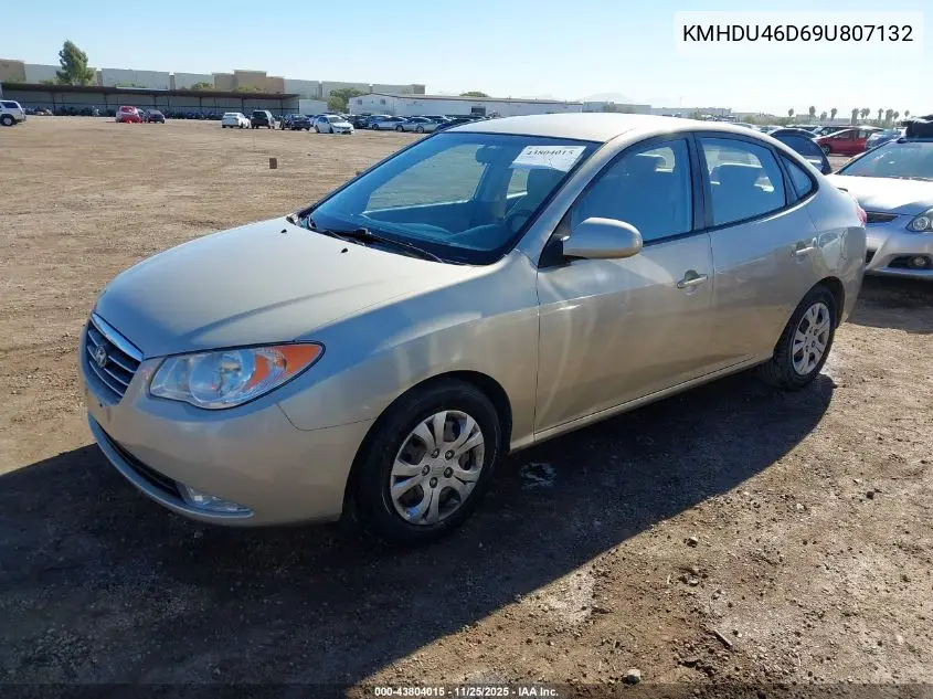 KMHDU46D69U807132 2009 Hyundai Elantra Gls