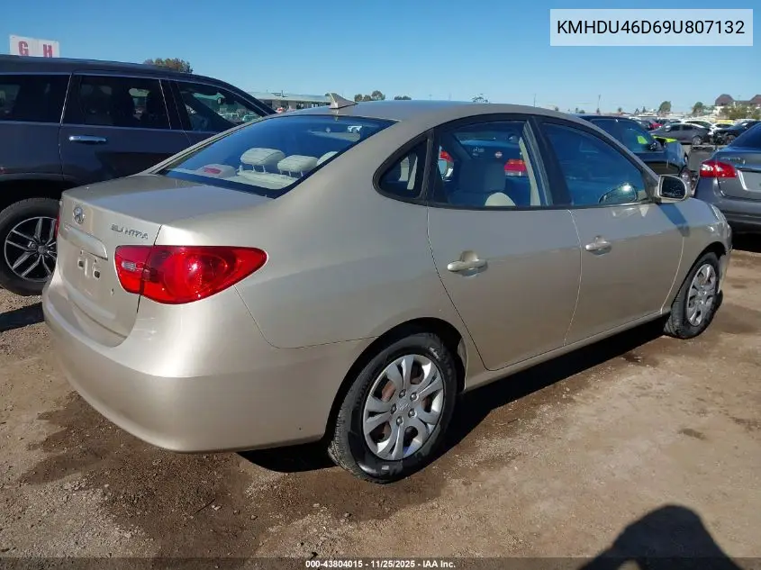 KMHDU46D69U807132 2009 Hyundai Elantra Gls