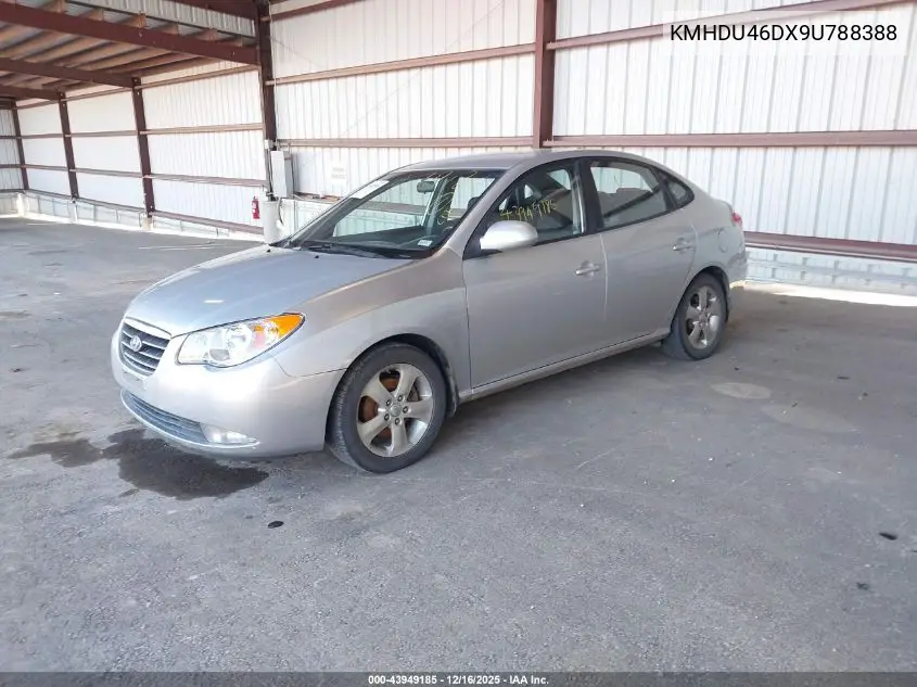 KMHDU46DX9U788388 2009 Hyundai Elantra Se