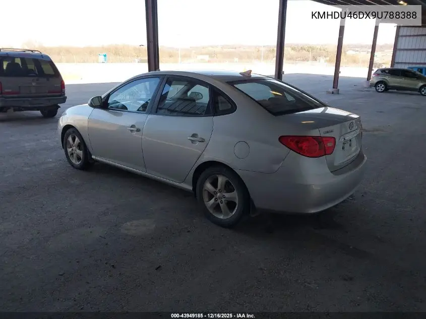 KMHDU46DX9U788388 2009 Hyundai Elantra Se