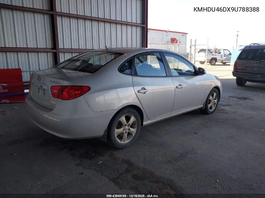 KMHDU46DX9U788388 2009 Hyundai Elantra Se