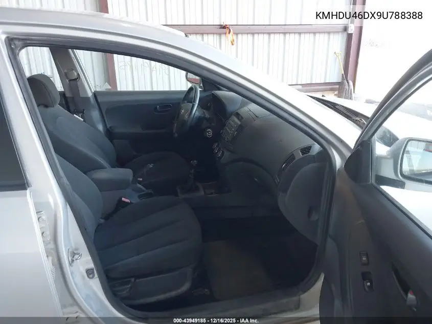 KMHDU46DX9U788388 2009 Hyundai Elantra Se