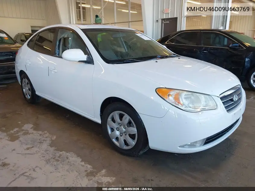 KMHDU46D09U663769 2009 Hyundai Elantra Gls