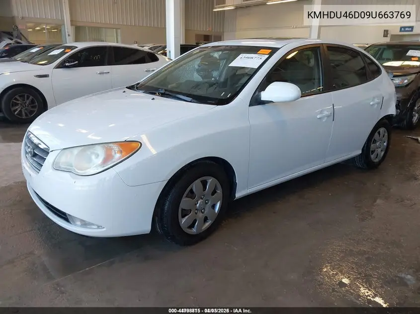 KMHDU46D09U663769 2009 Hyundai Elantra Gls