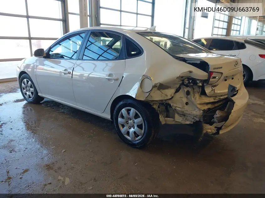 KMHDU46D09U663769 2009 Hyundai Elantra Gls