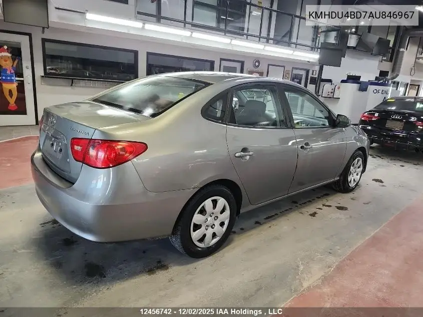 KMHDU4BD7AU846967 2010 Hyundai Elantra Blue/Gls/Se