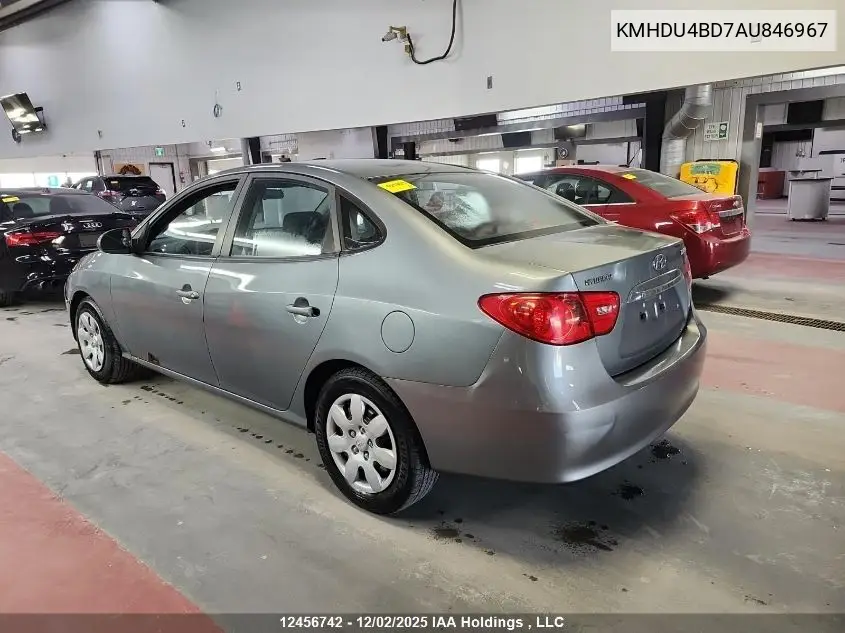 KMHDU4BD7AU846967 2010 Hyundai Elantra Blue/Gls/Se