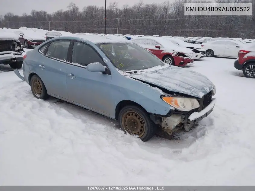 KMHDU4BD9AU030522 2010 Hyundai Elantra