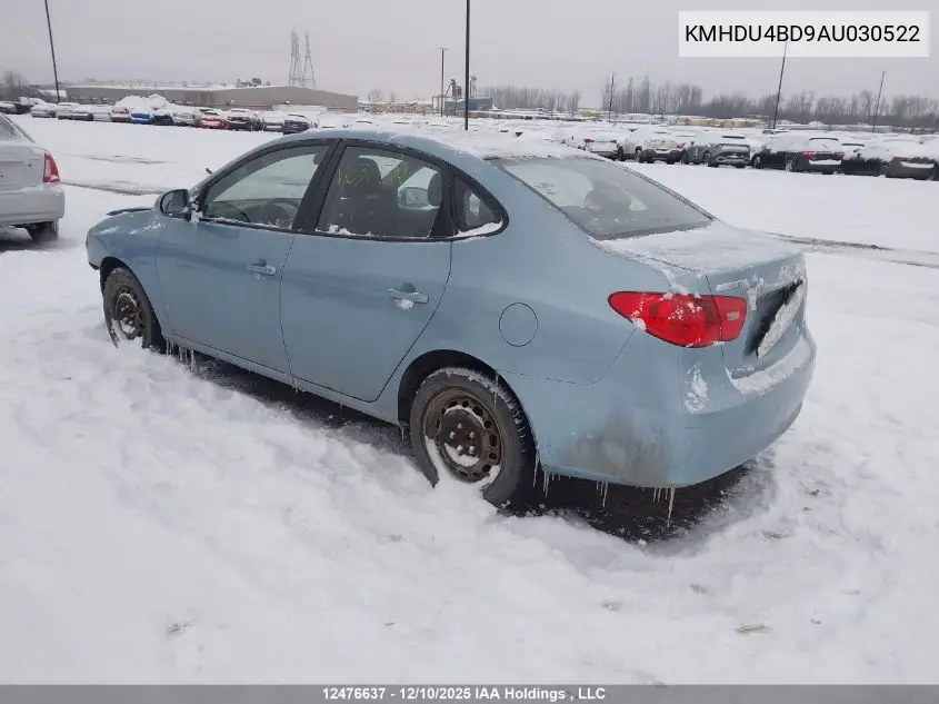 KMHDU4BD9AU030522 2010 Hyundai Elantra