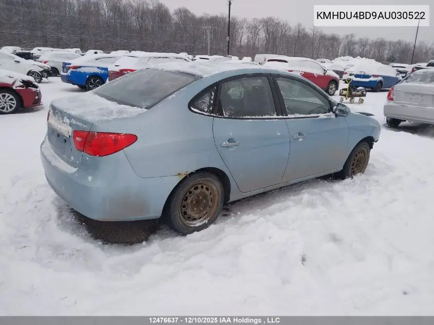 KMHDU4BD9AU030522 2010 Hyundai Elantra