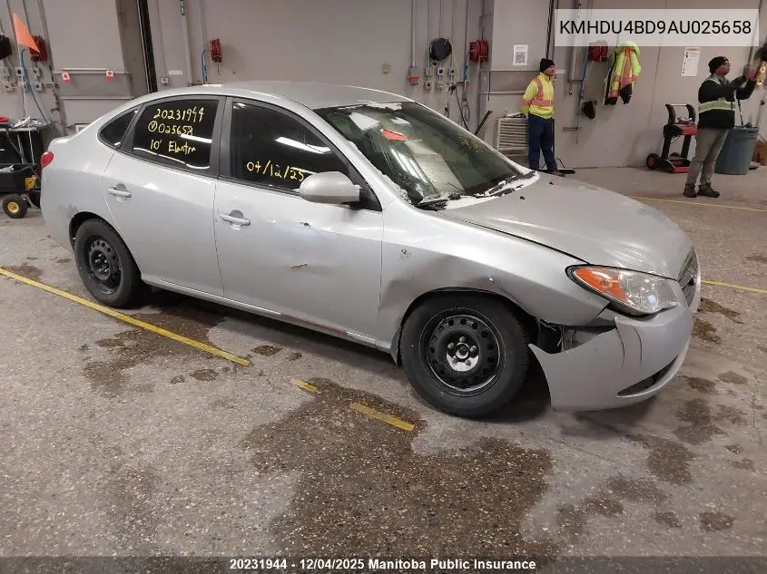 KMHDU4BD9AU025658 2010 Hyundai Elantra Gl