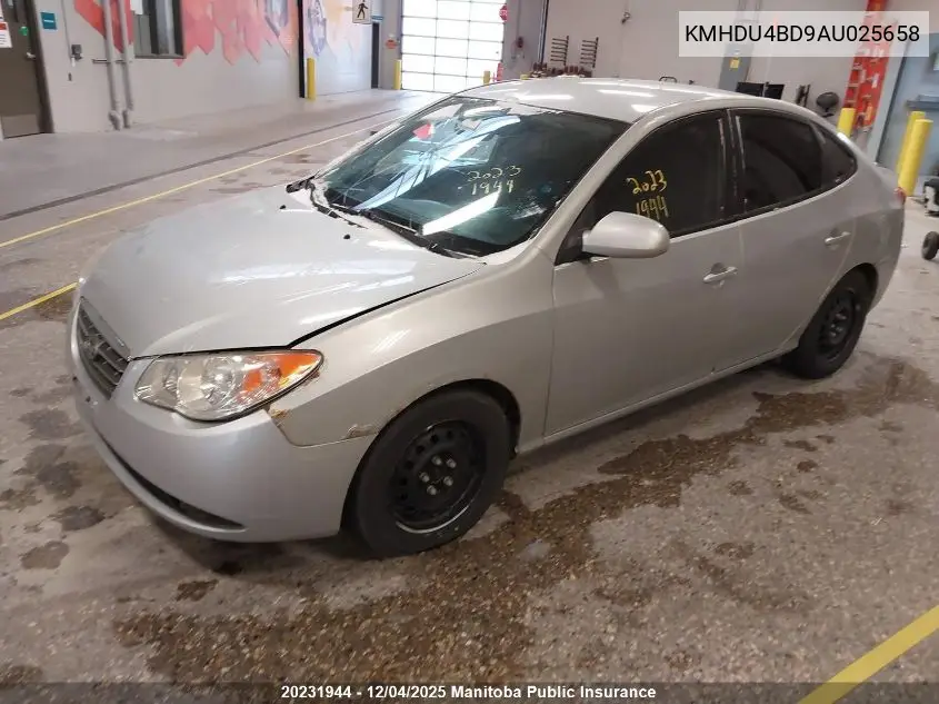 KMHDU4BD9AU025658 2010 Hyundai Elantra Gl