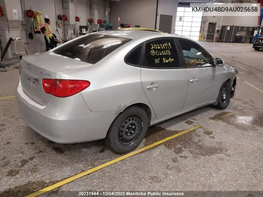 KMHDU4BD9AU025658 2010 Hyundai Elantra Gl