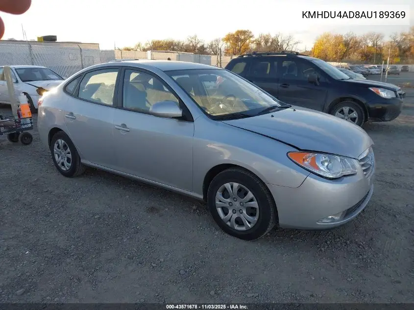 KMHDU4AD8AU189369 2010 Hyundai Elantra Gls