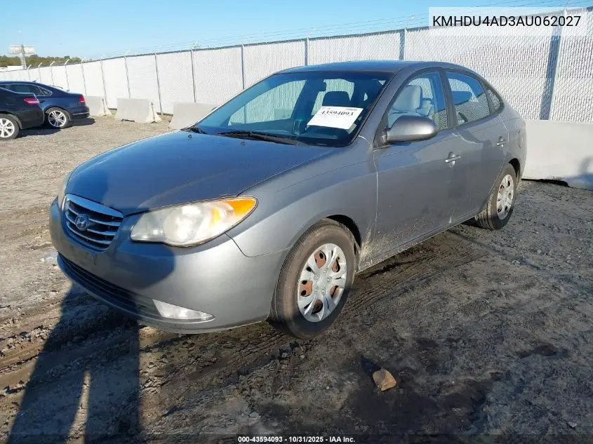 KMHDU4AD3AU062027 2010 Hyundai Elantra Gls