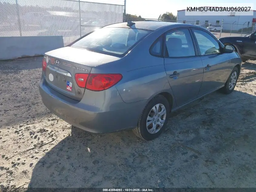 KMHDU4AD3AU062027 2010 Hyundai Elantra Gls