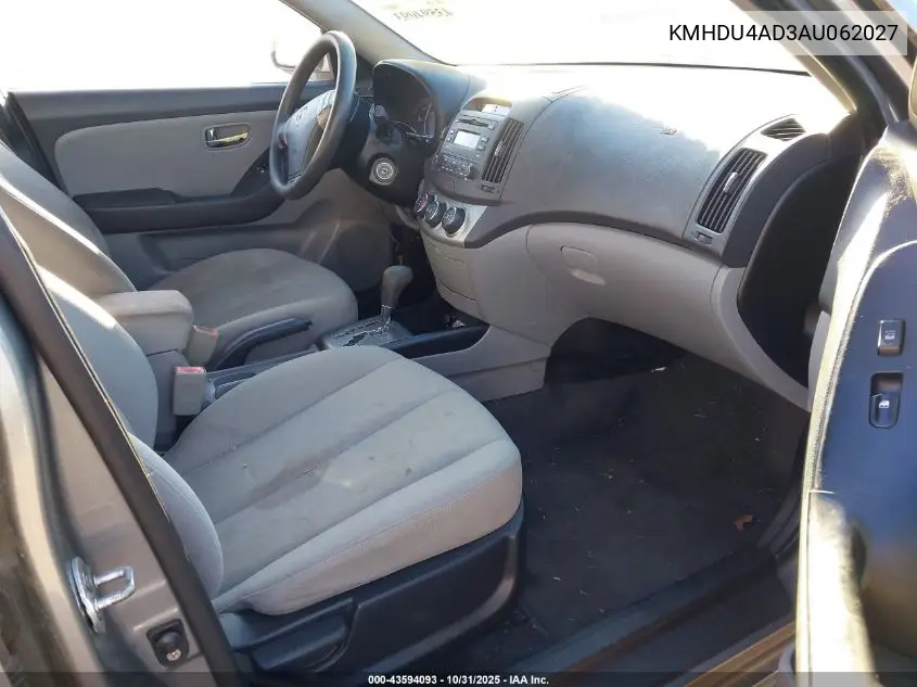 KMHDU4AD3AU062027 2010 Hyundai Elantra Gls