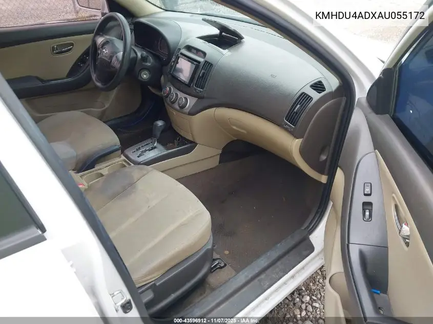 KMHDU4ADXAU055172 2010 Hyundai Elantra Gls