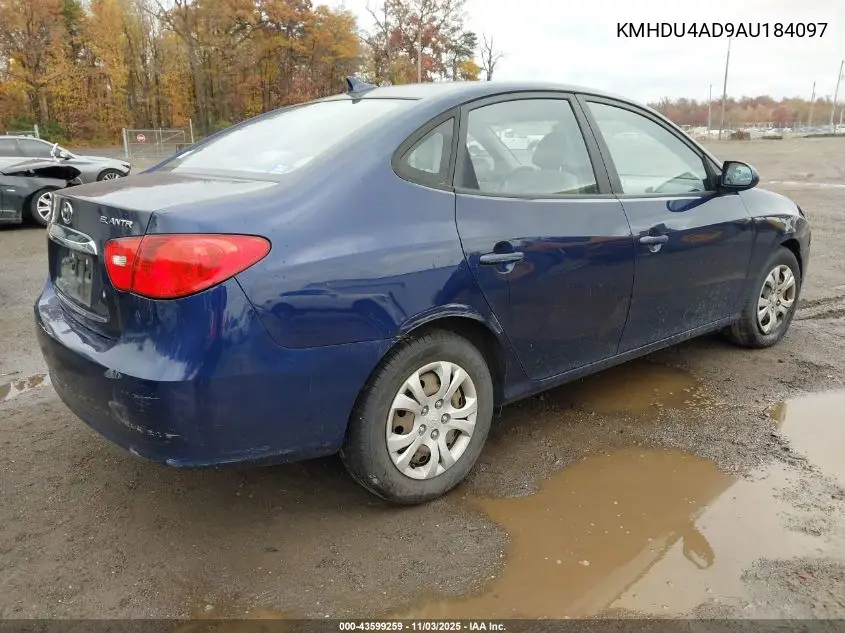KMHDU4AD9AU184097 2010 Hyundai Elantra Gls