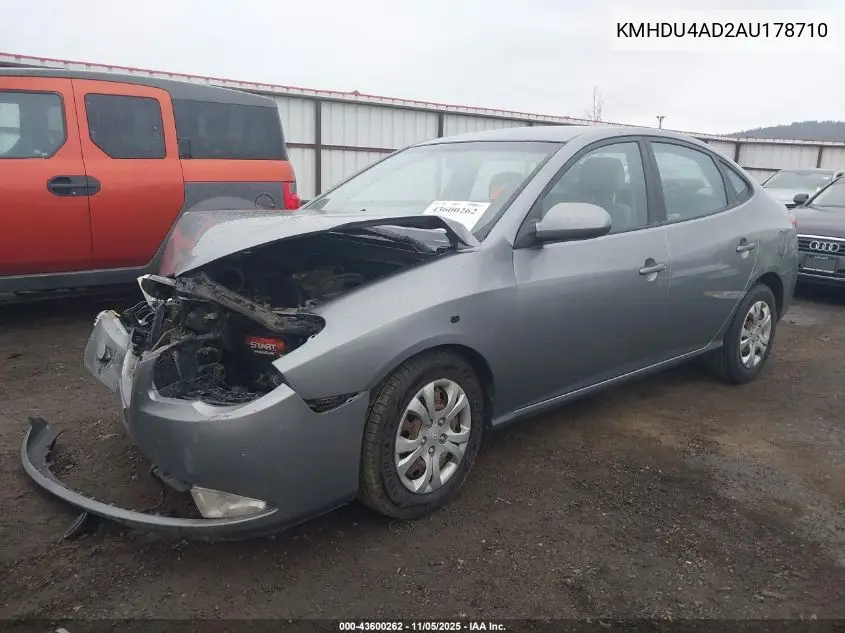 KMHDU4AD2AU178710 2010 Hyundai Elantra Gls