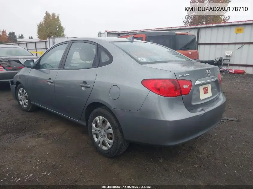 KMHDU4AD2AU178710 2010 Hyundai Elantra Gls