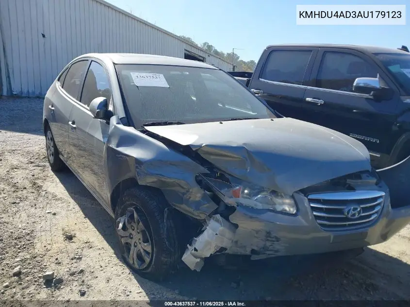 KMHDU4AD3AU179123 2010 Hyundai Elantra Gls