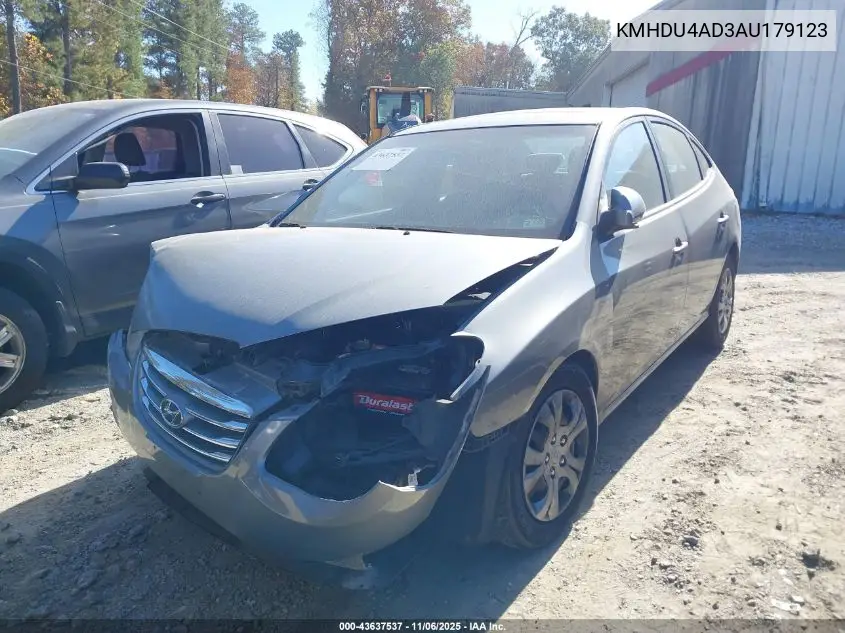 KMHDU4AD3AU179123 2010 Hyundai Elantra Gls